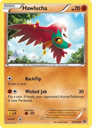 Hawlucha (48/124) [XY  Fates Collide] - Uncommon