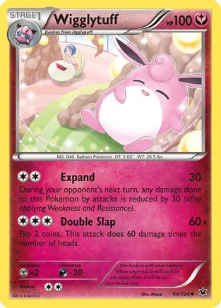 Wigglytuff (066/124) [XY  Fates Collide] Reverse Holofoil - Uncommon