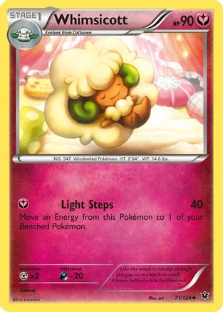 Whimsicott (071/124) [XY  Fates Collide] Reverse Holofoil - Uncommon