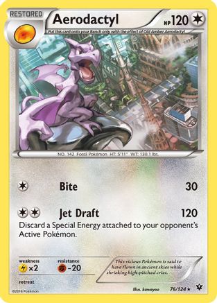 Aerodactyl (076/124) [XY  Fates Collide] - Rare
