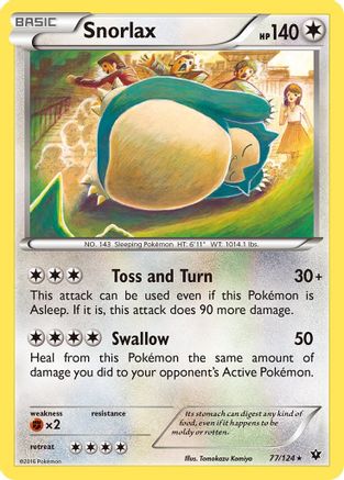 Snorlax (077/124) [XY  Fates Collide] - Rare