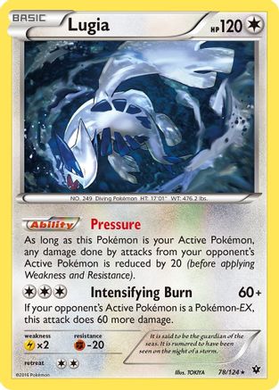 Lugia (078/124) [XY  Fates Collide] - Rare