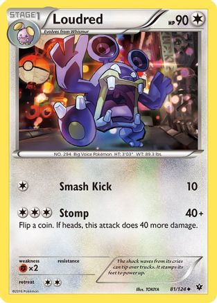 Loudred (081/124) [XY  Fates Collide] - Uncommon