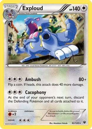 Exploud (82/124) [XY  Fates Collide] - Rare