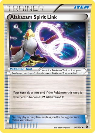 Alakazam Spirit Link (090/124) [XY  Fates Collide] - Uncommon