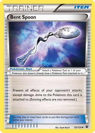 Bent Spoon (93/124) [XY  Fates Collide] Reverse Holofoil - Uncommon