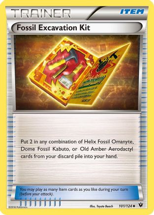 Fossil Excavation Kit (101/124) [XY  Fates Collide] - Uncommon