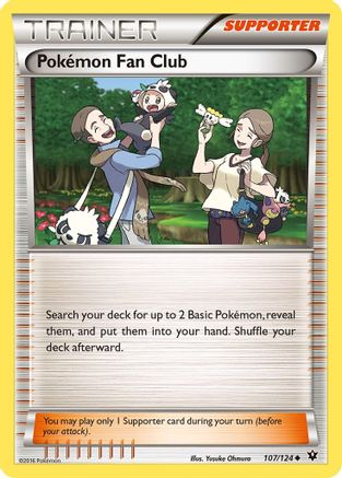 Pokemon Fan Club (107/124) [XY  Fates Collide] Reverse Holofoil - Uncommon