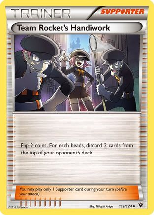 Team Rocket's Handiwork (112/124) [XY  Fates Collide] Reverse Holofoil - Uncommon