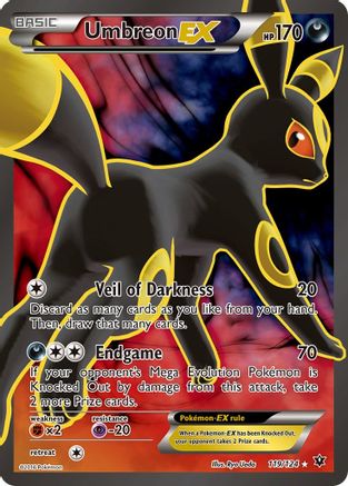 Umbreon EX (Full Art) (119/124) [XY  Fates Collide] Holofoil - Ultra Rare