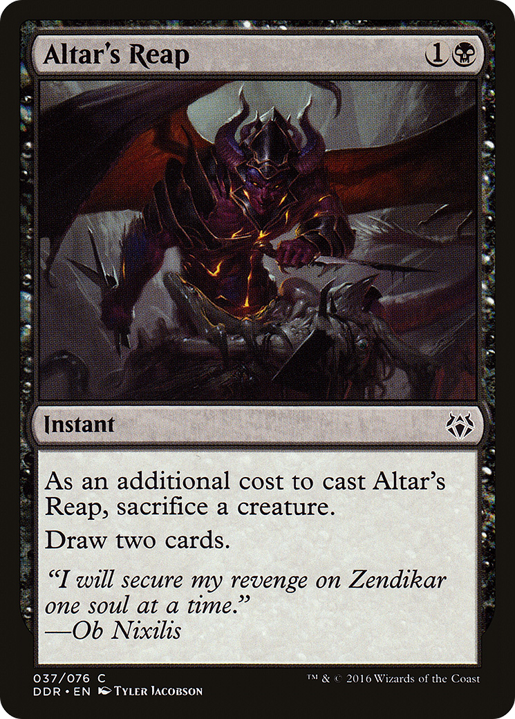 Altar's Reap (DDR-037) [Duel Decks: Nissa vs. Ob Nixilis]