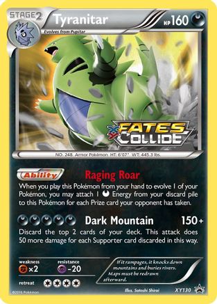 Tyranitar (Prerelease) (XY130/211) [XY Promos] Holofoil - Promo
