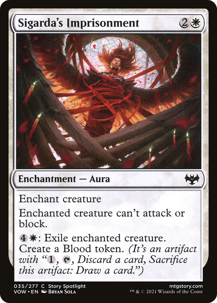 Sigarda's Imprisonment (VOW-035) [Innistrad: Crimson Vow]