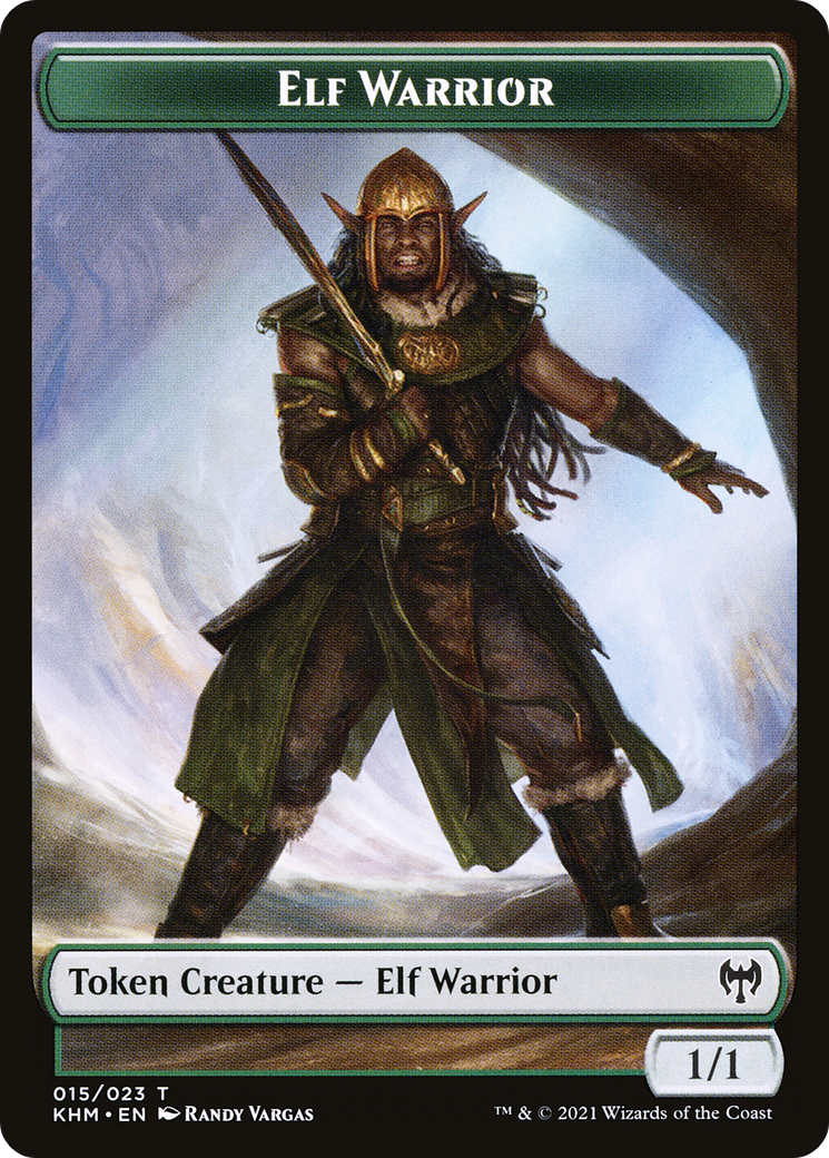 Elf Warrior (TKHM-015) [Kaldheim Tokens]
