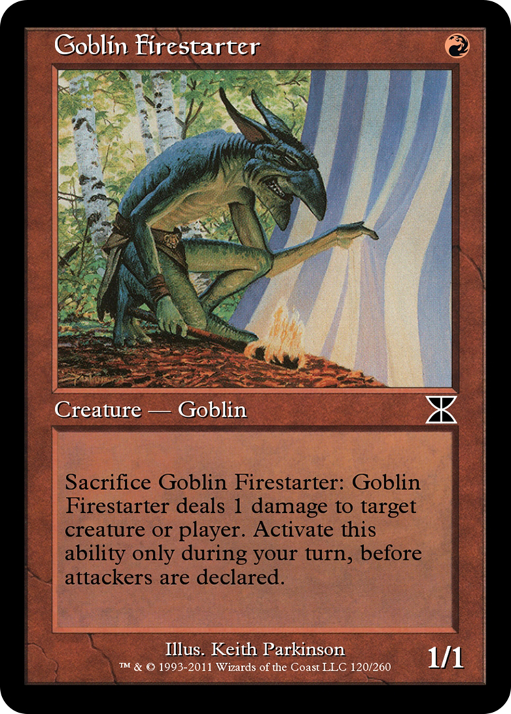 Goblin Firestarter (ME4-120) [Masters Edition IV] Foil