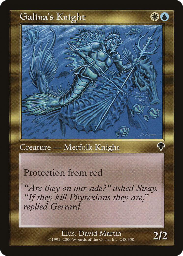 Galina's Knight (INV-248) [Invasion] Foil
