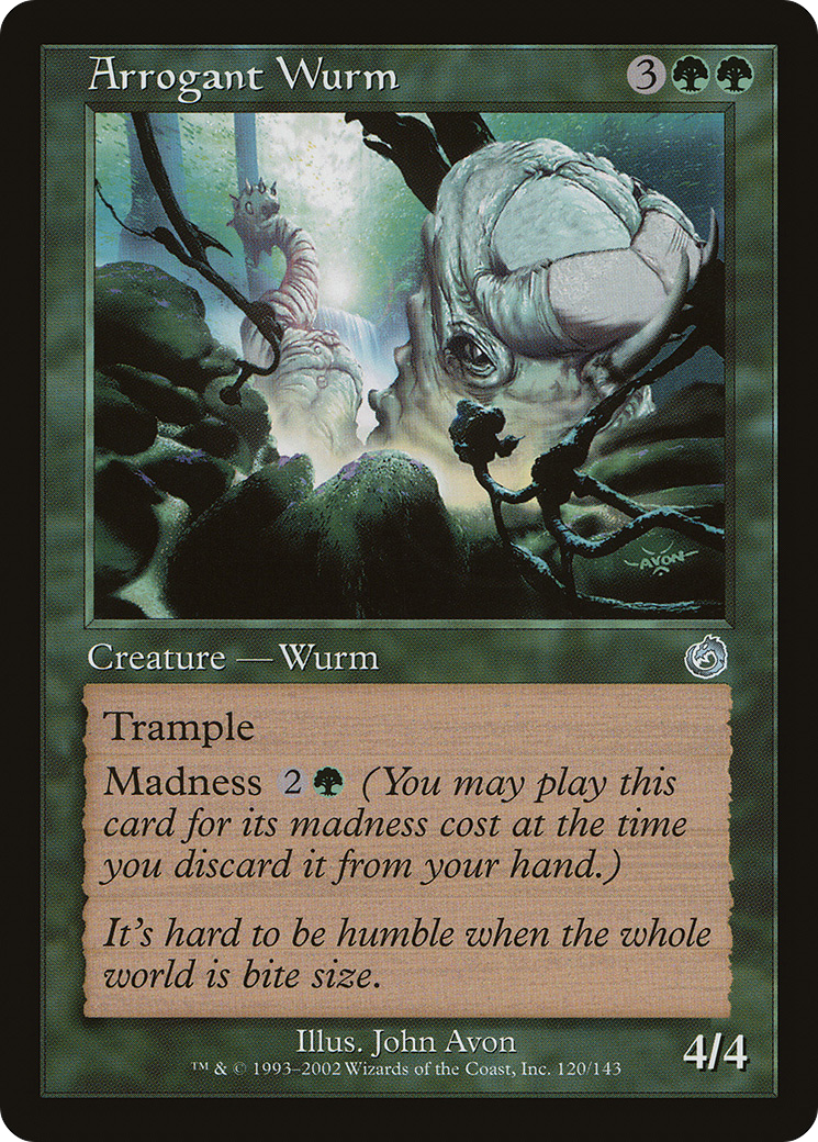 Arrogant Wurm (TOR-120) [Torment] Foil