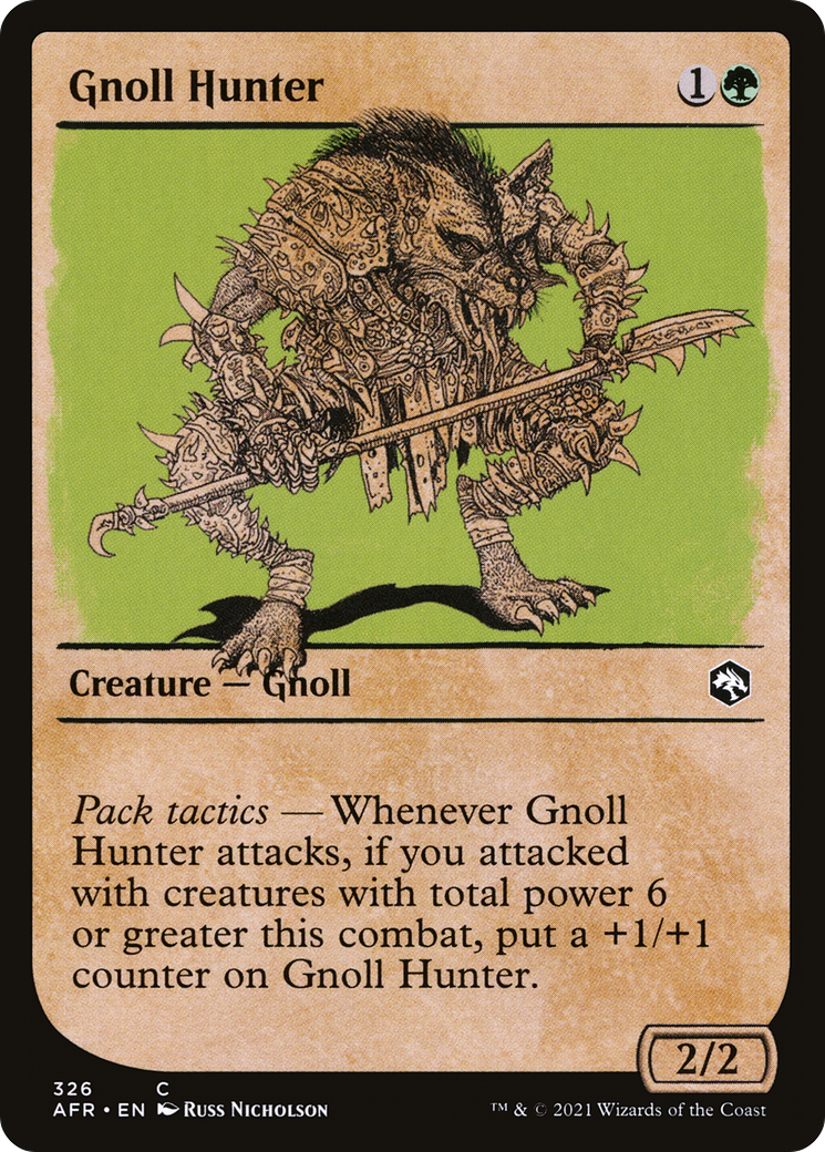 Gnoll Hunter (Showcase) (AFR-326) [Adventures in the Forgotten Realms] Foil