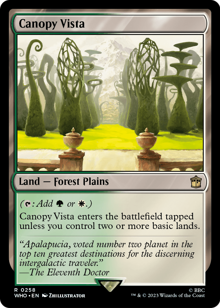 Canopy Vista (WHO-258) [Doctor Who] Foil