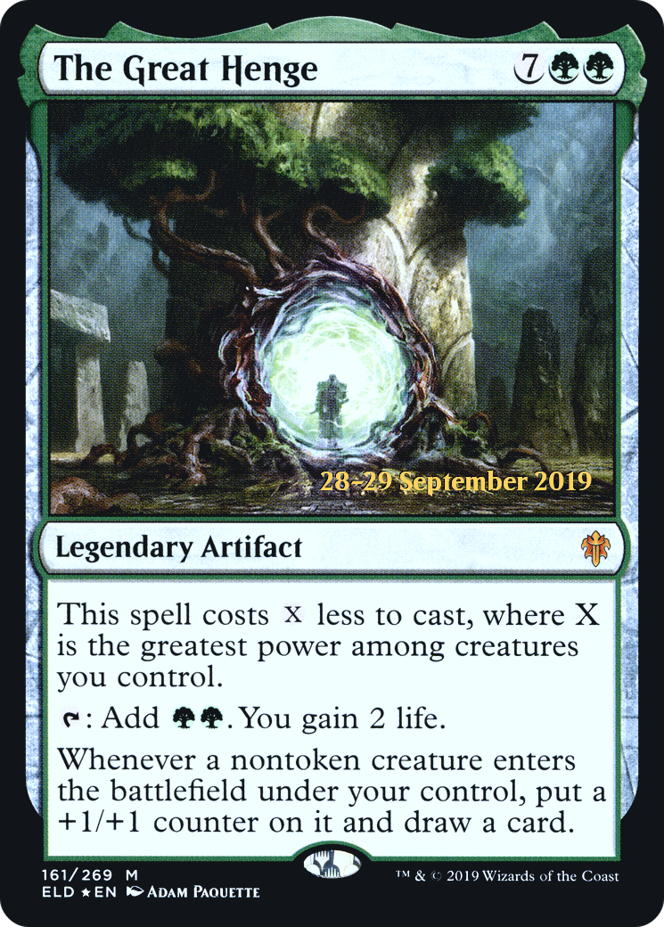 The Great Henge (PRE-161S) [Throne of Eldraine Promos] Foil
