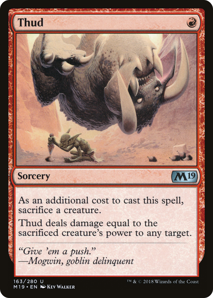 Thud (M19-163) [Core Set 2019] Foil