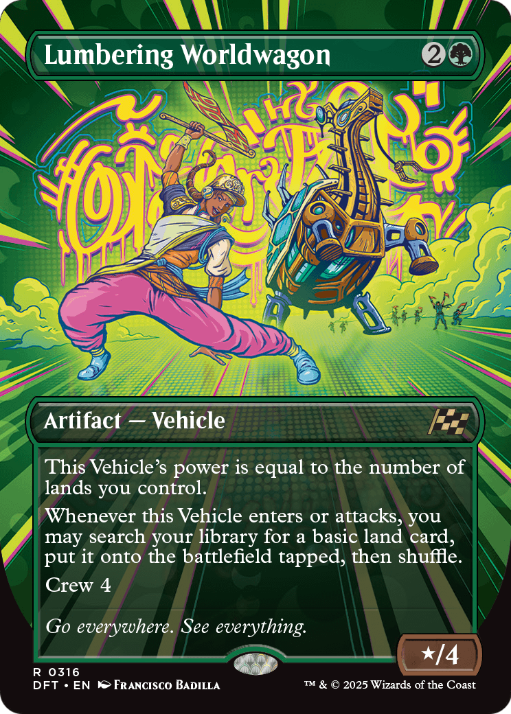 Lumbering Worldwagon (Borderless) (DFT-316) [Aetherdrift]