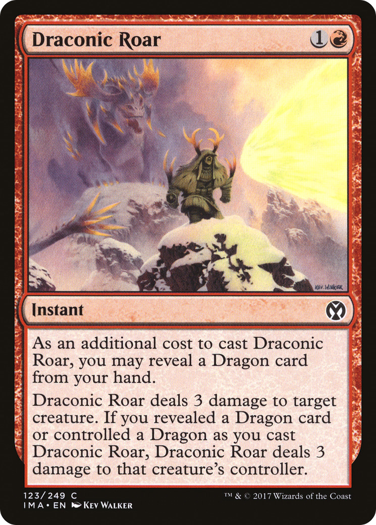 Draconic Roar (IMA-123) [Iconic Masters] Foil