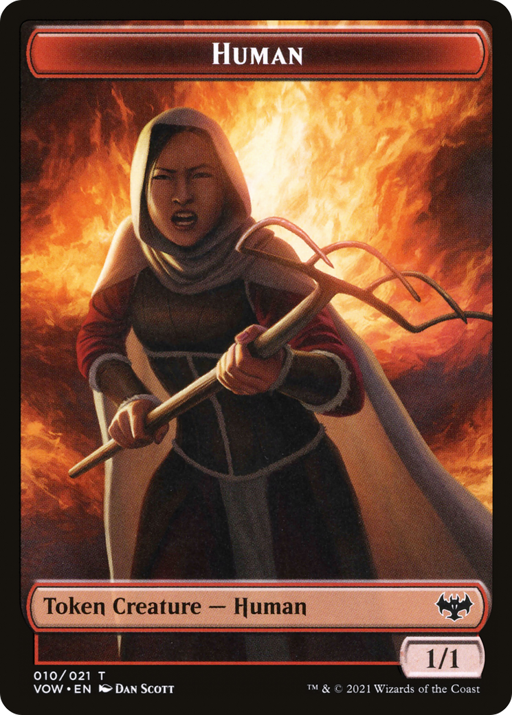 Human (TVOW-010) [Innistrad: Crimson Vow Tokens] Foil
