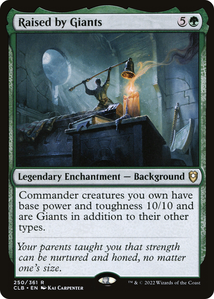 Raised by Giants (CLB-250) [Commander Legends: Battle for Baldur's Gate] Foil