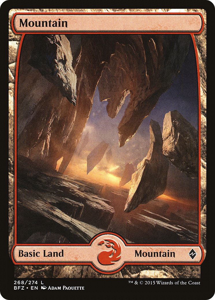 Mountain (268) - Full Art (BFZ-268) [Battle for Zendikar]
