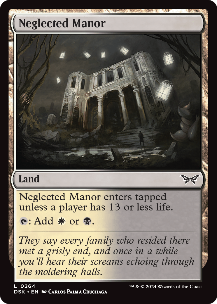 Neglected Manor (DSK-264) [Duskmourn: House of Horror]