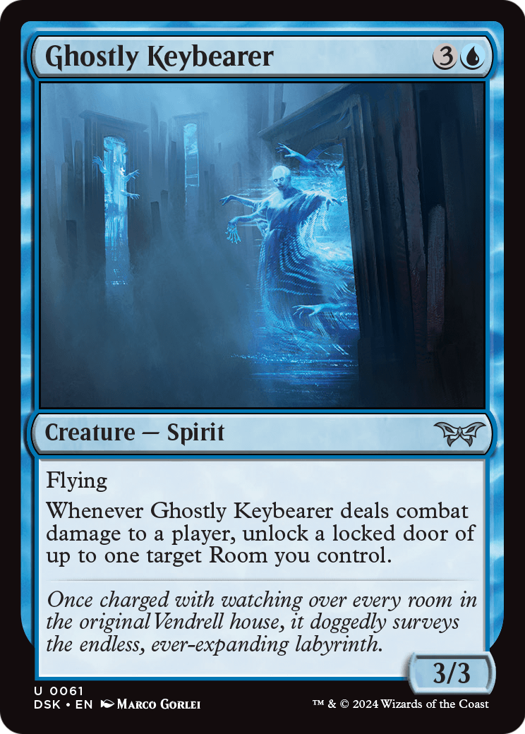 Ghostly Keybearer (DSK-061) [Duskmourn: House of Horror] Foil