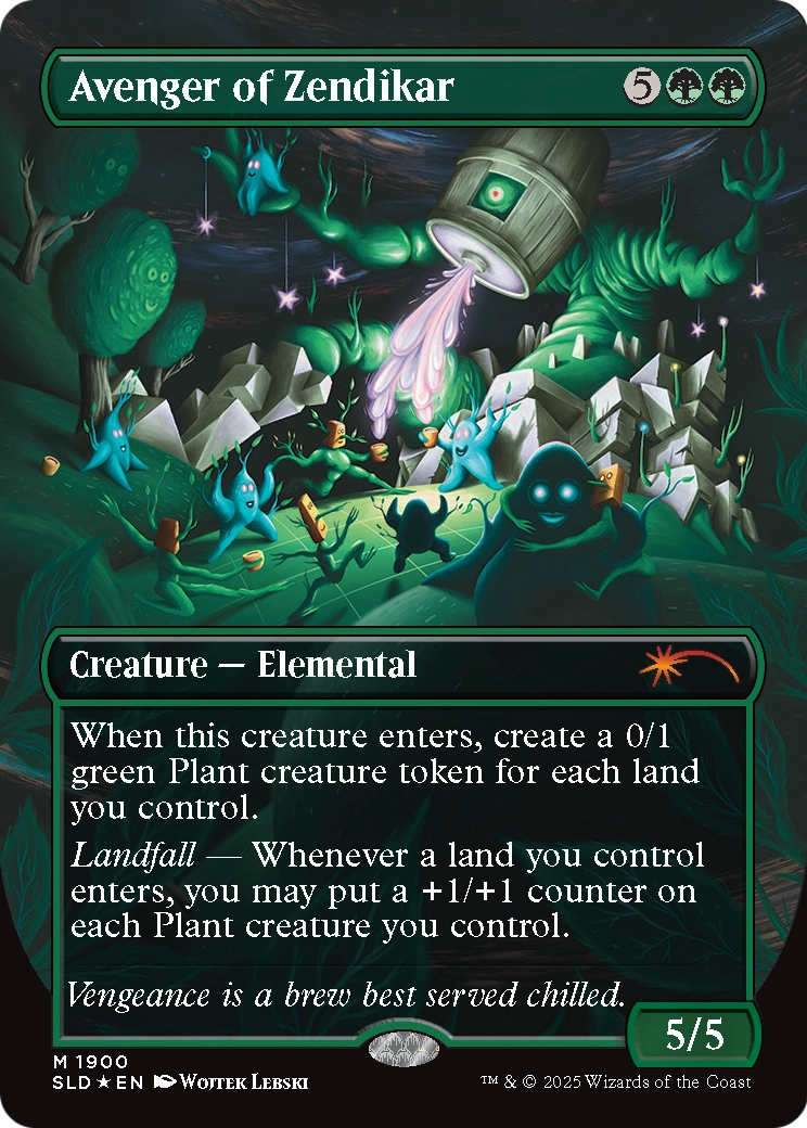 Avenger of Zendikar (SLD-1900) (Borderless) [Secret Lair Drop] Foil