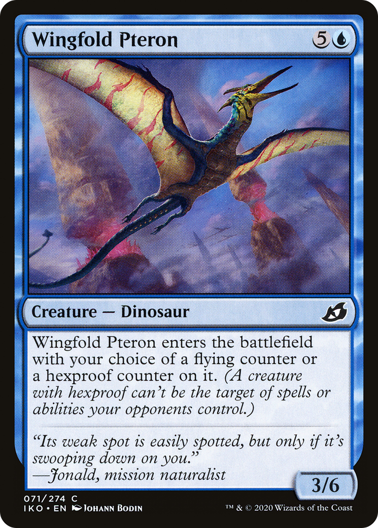Wingfold Pteron (IKO-071) [Ikoria: Lair of Behemoths] Foil