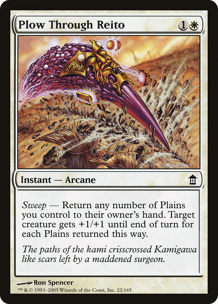 Plow Through Reito (SOK-022) [Saviors of Kamigawa]