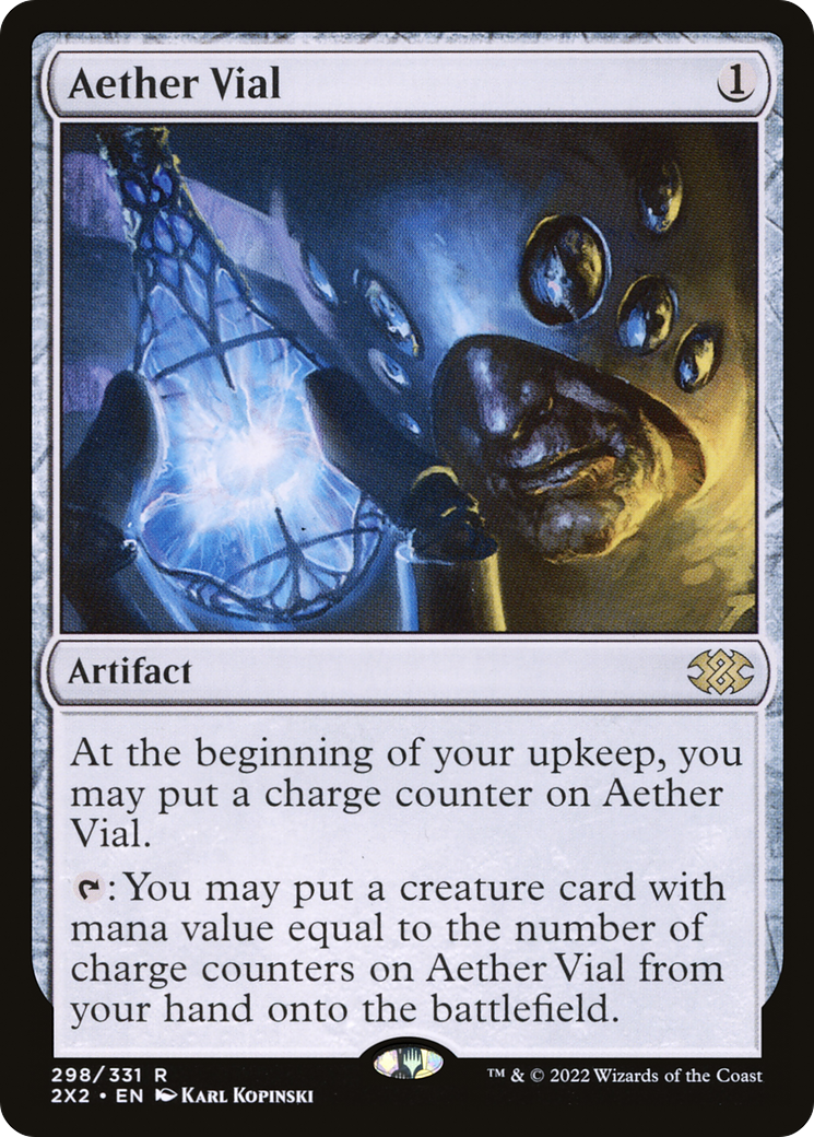 Aether Vial (2X2-298) [Double Masters 2022] Foil