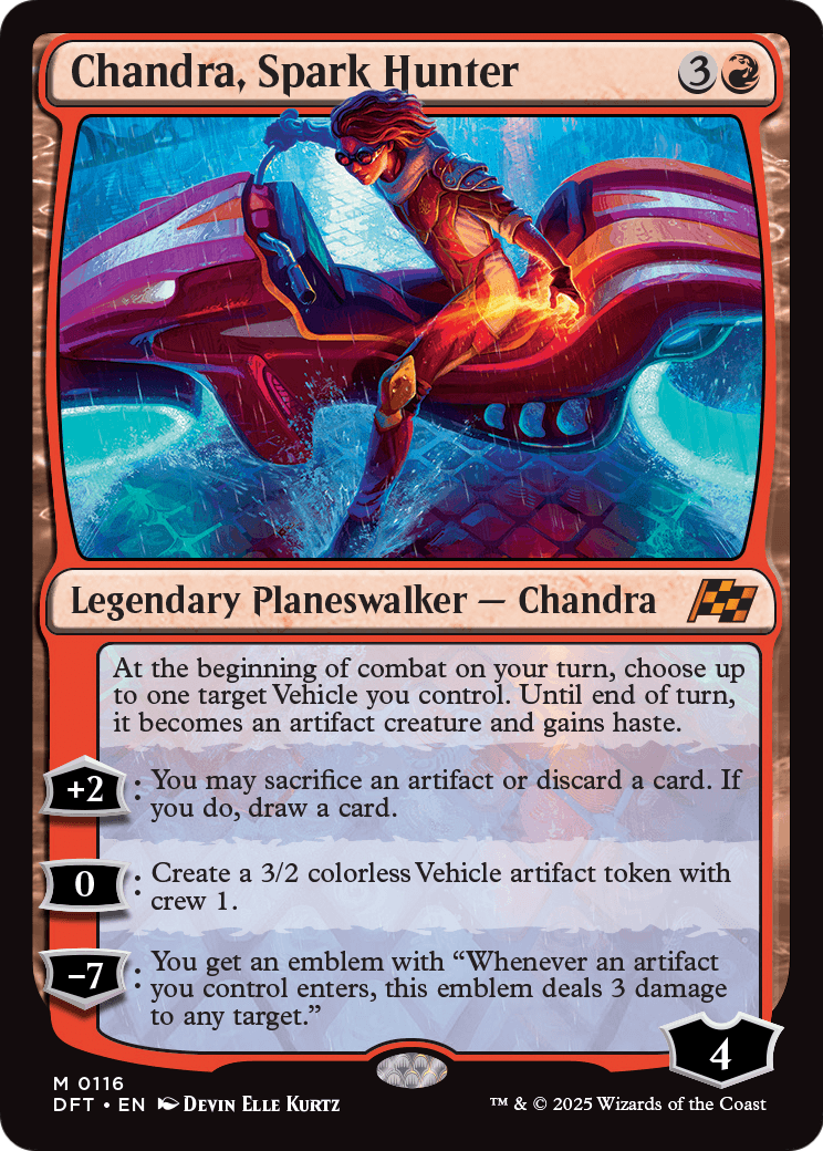 Chandra, Spark Hunter (DFT-116) [Aetherdrift] Foil
