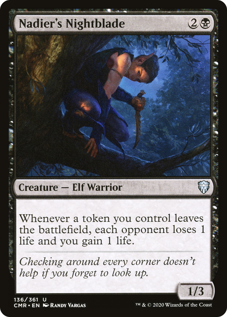 Nadier's Nightblade (CMR-136) [Commander Legends]