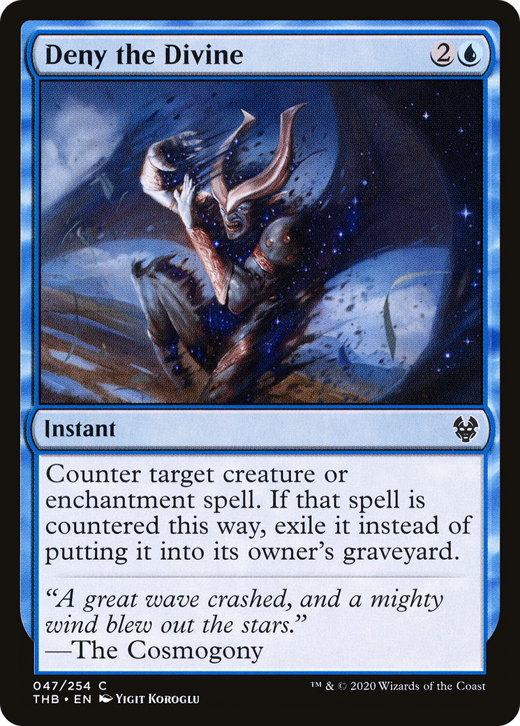 Deny the Divine (THB-047) [Theros Beyond Death] Foil