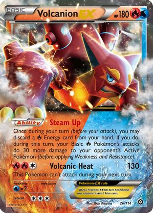 Volcanion EX (026/114) [XY  Steam Siege] Holofoil - Ultra Rare