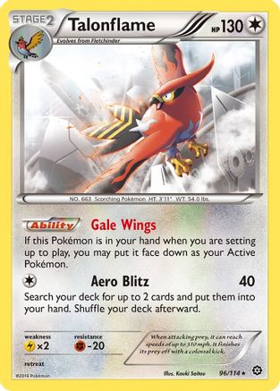 Talonflame (096/114) [XY  Steam Siege] - Rare