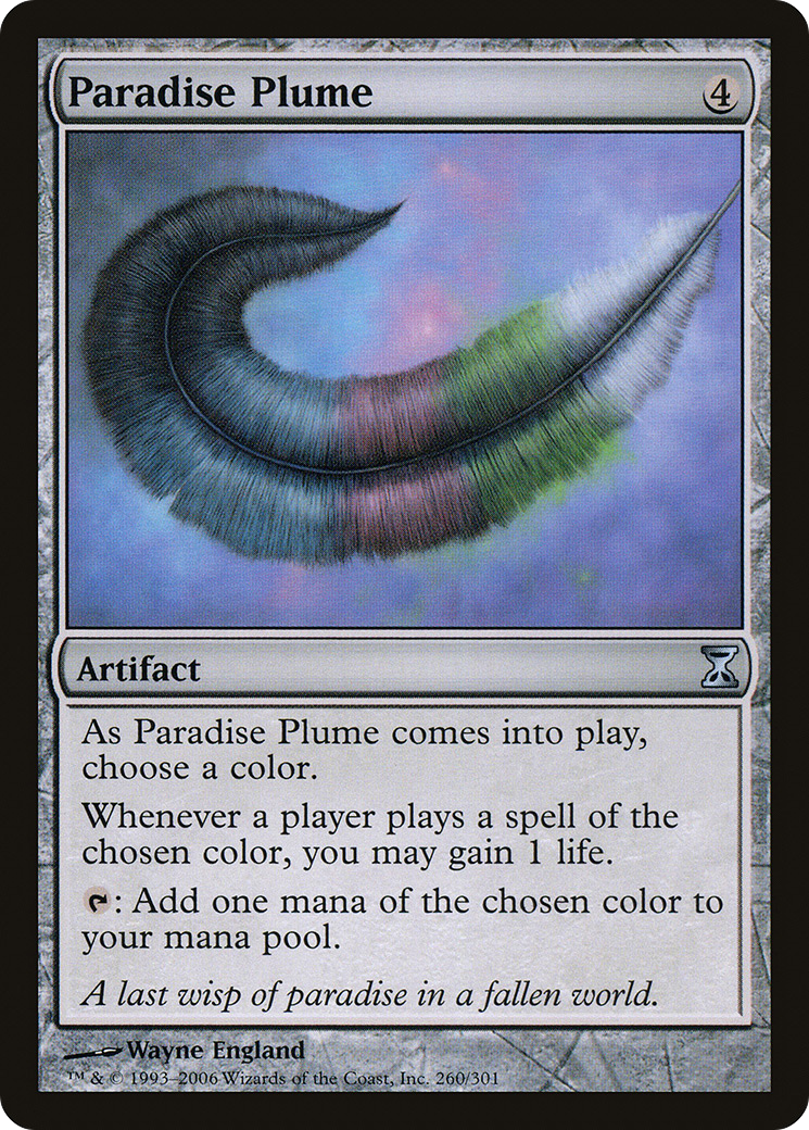Paradise Plume (TSP-260) [Time Spiral] Foil