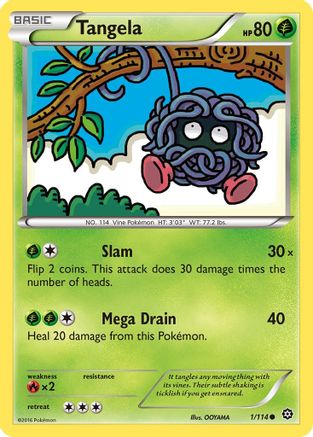 Tangela (001/114) [XY  Steam Siege] - Common