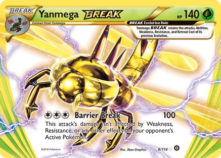 Yanmega BREAK (008/114) [XY  Steam Siege] Holofoil - Rare BREAK
