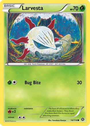 Larvesta (014/114) [XY  Steam Siege] - Common