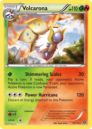 Volcarona (015/114) [XY  Steam Siege] - Rare