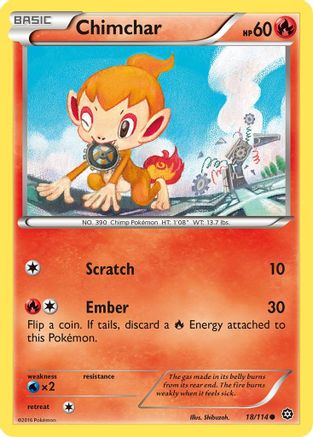 Chimchar (018/114) [XY  Steam Siege] - Common