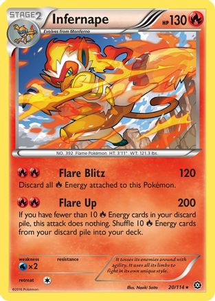 Infernape (020/114) [XY  Steam Siege] Reverse Holofoil - Holo Rare