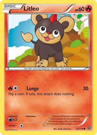 Litleo (022/114) [XY  Steam Siege] Reverse Holofoil - Common