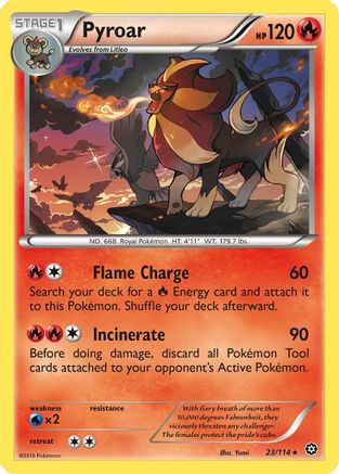 Pyroar (23/114) [XY  Steam Siege] - Rare